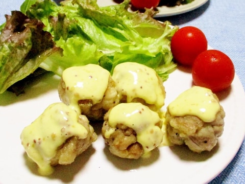 うまっ☆ハニーマスタードソースde豚こまから揚げ